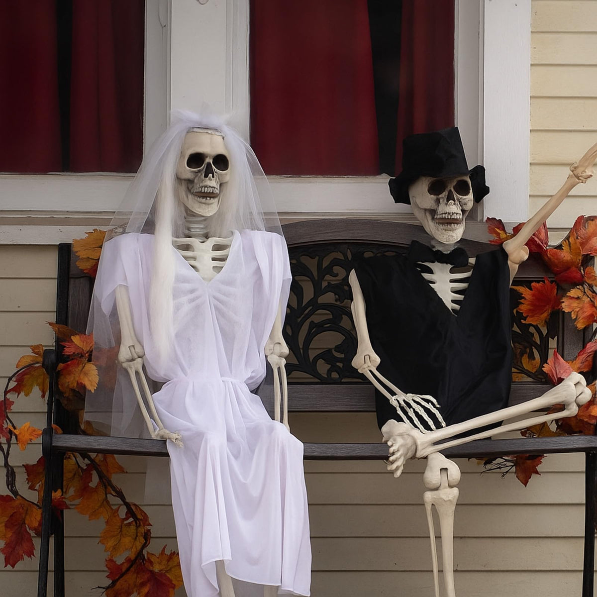 2 Set 5.4 Ft Posable Skeleton Decor A86178