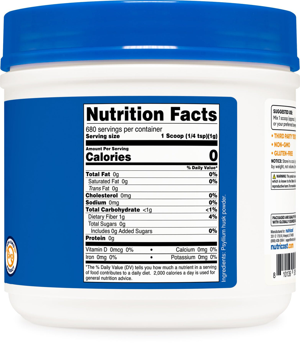 Psyllium Husk Powder 1.5 Pounds J575087