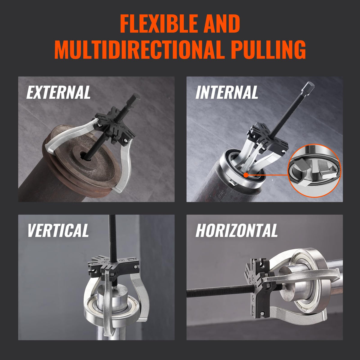 3" and 7" 3 Jaw Gear Puller Set X6890