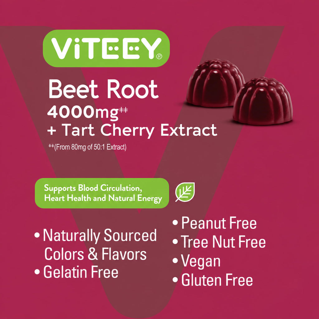 Beet Root Gummies 4000mg & Tart Cherry C6928