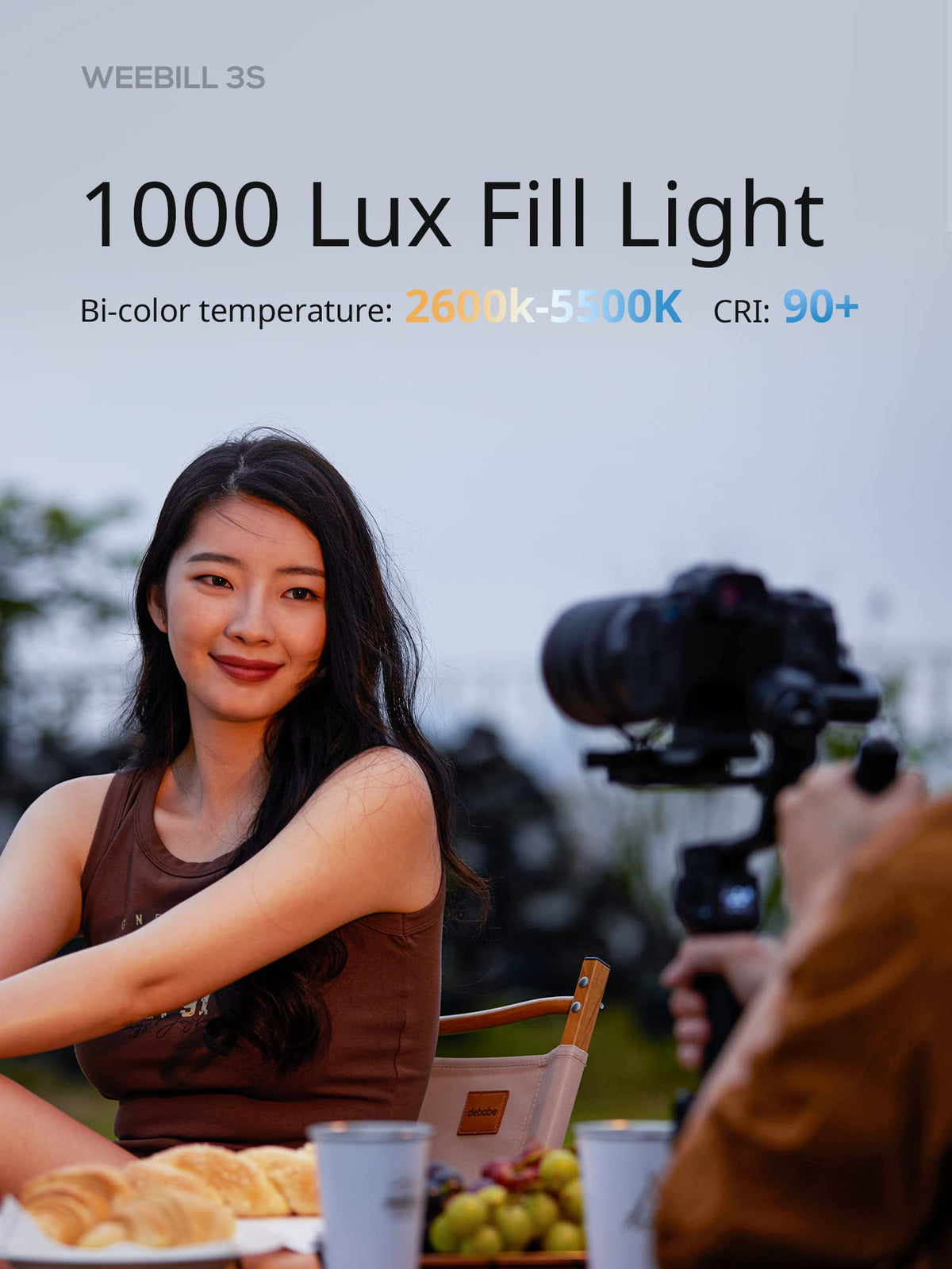 3KG Payload Gimbal Stabilizer with Fill Light L269116