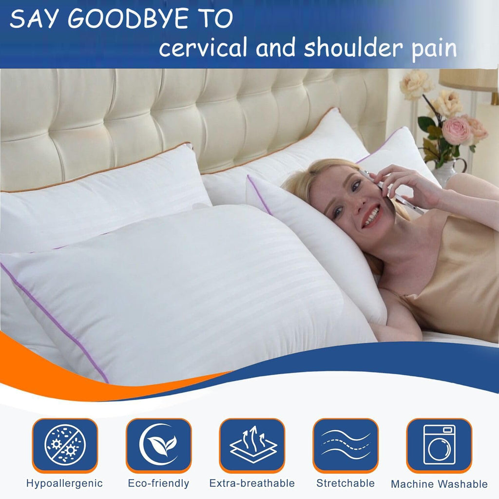 King Size Down Alternative Pillows Set of 2 U7156