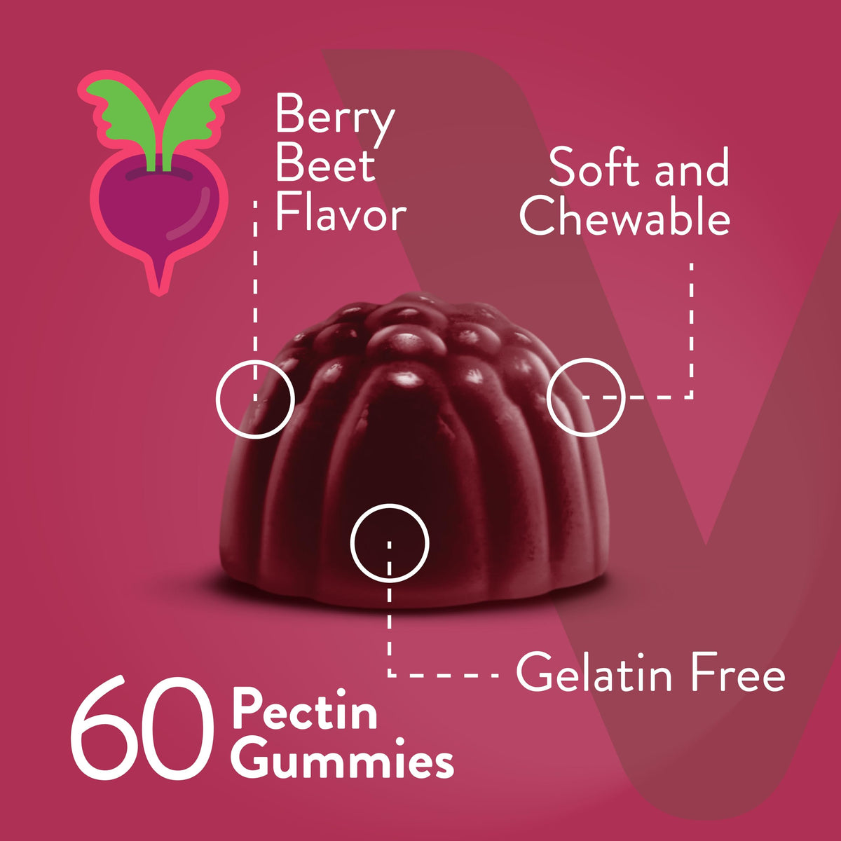 Beet Root Gummies 4000mg & Tart Cherry C6928