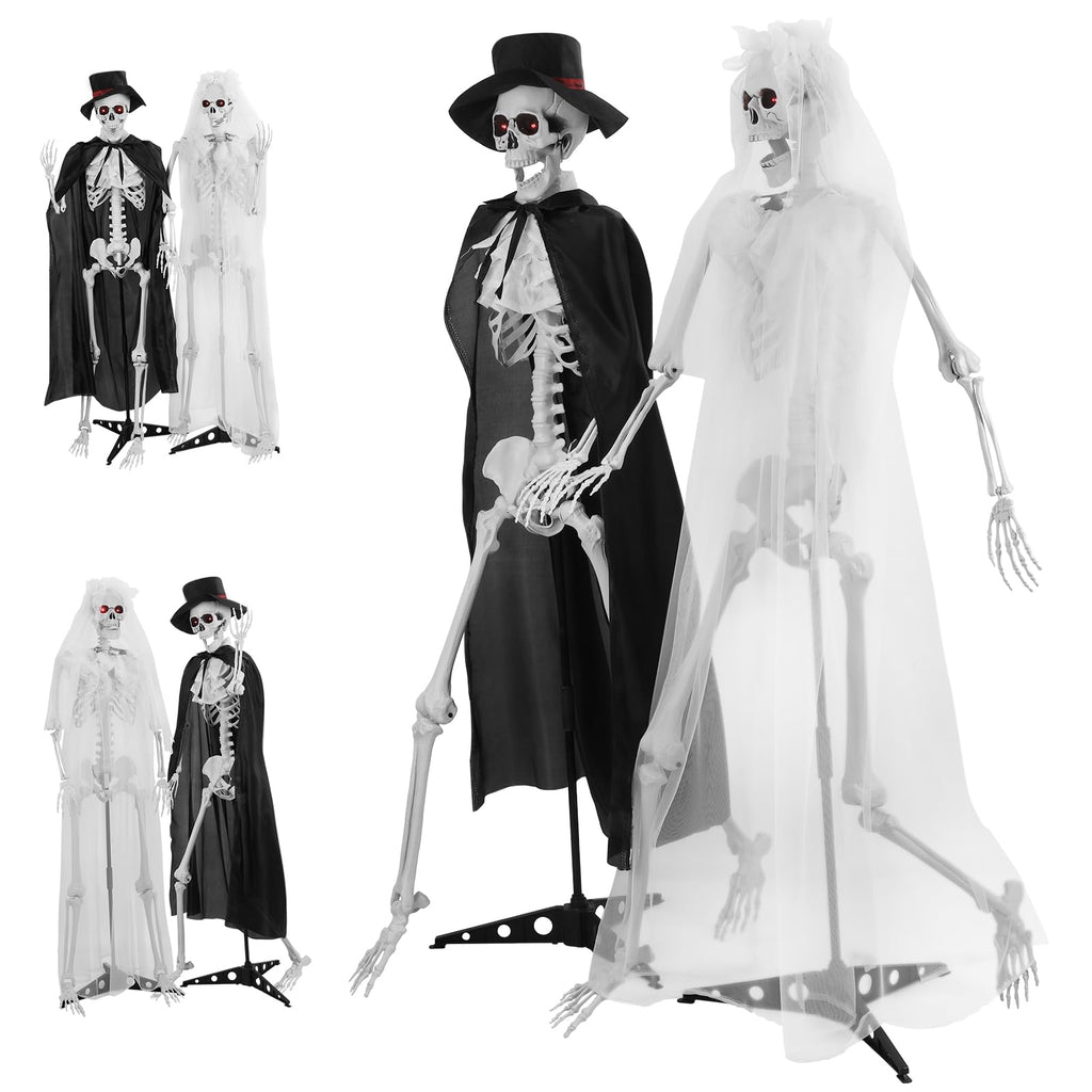 Halloween Skeleton Decor, 5.4 ft Posable L816861