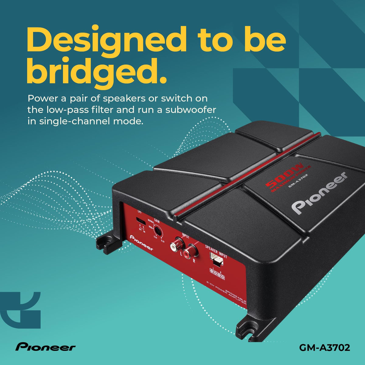 500W Max Class AB 2-Channel Car Amplifier Q261