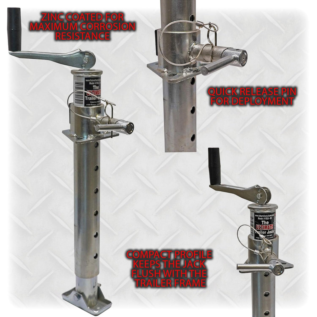 2000lb Tongue Jack for Boat, RV & Utility Trailers W2179