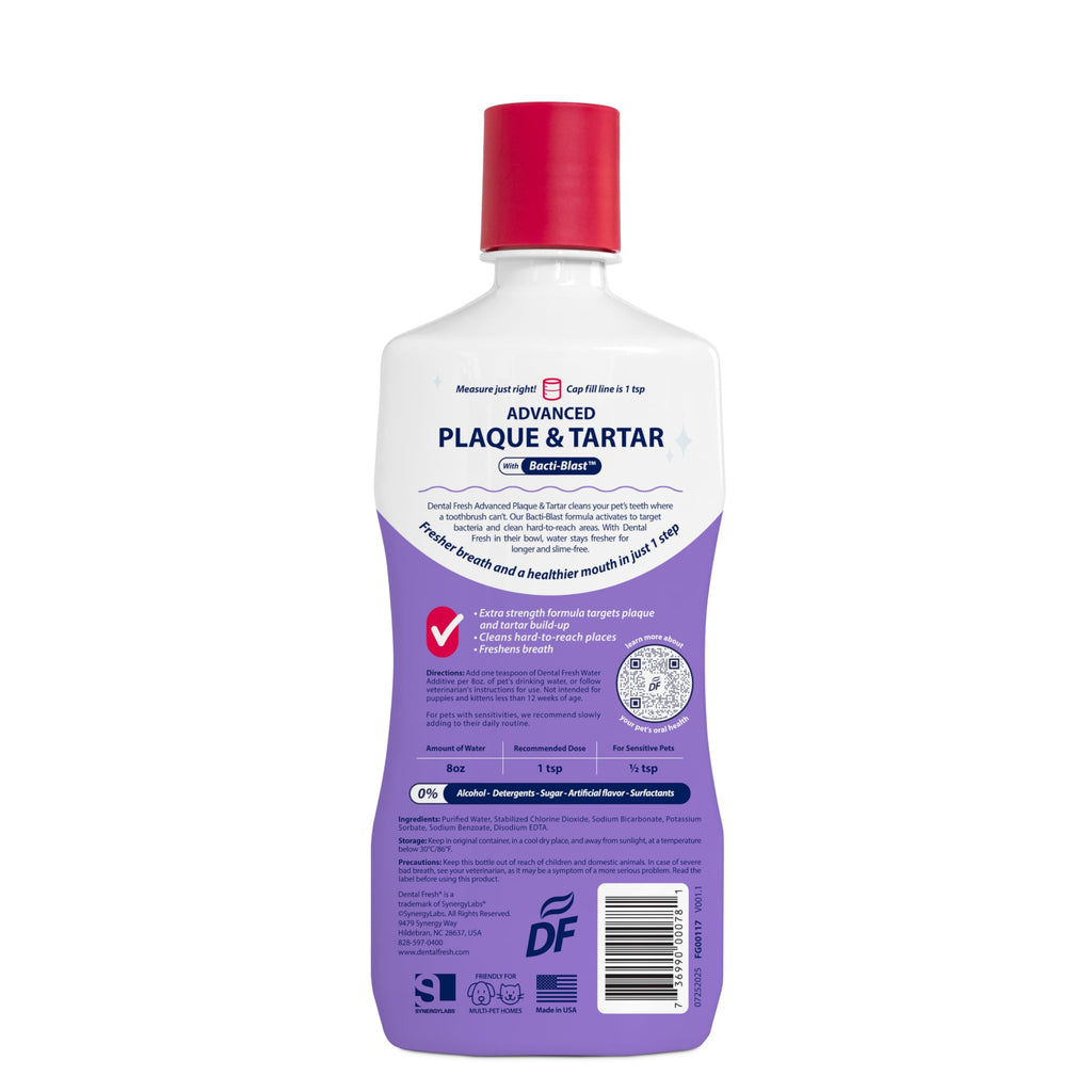 Plaque & Tartar Water Additive for Dogs & Cats, 17 oz X79597