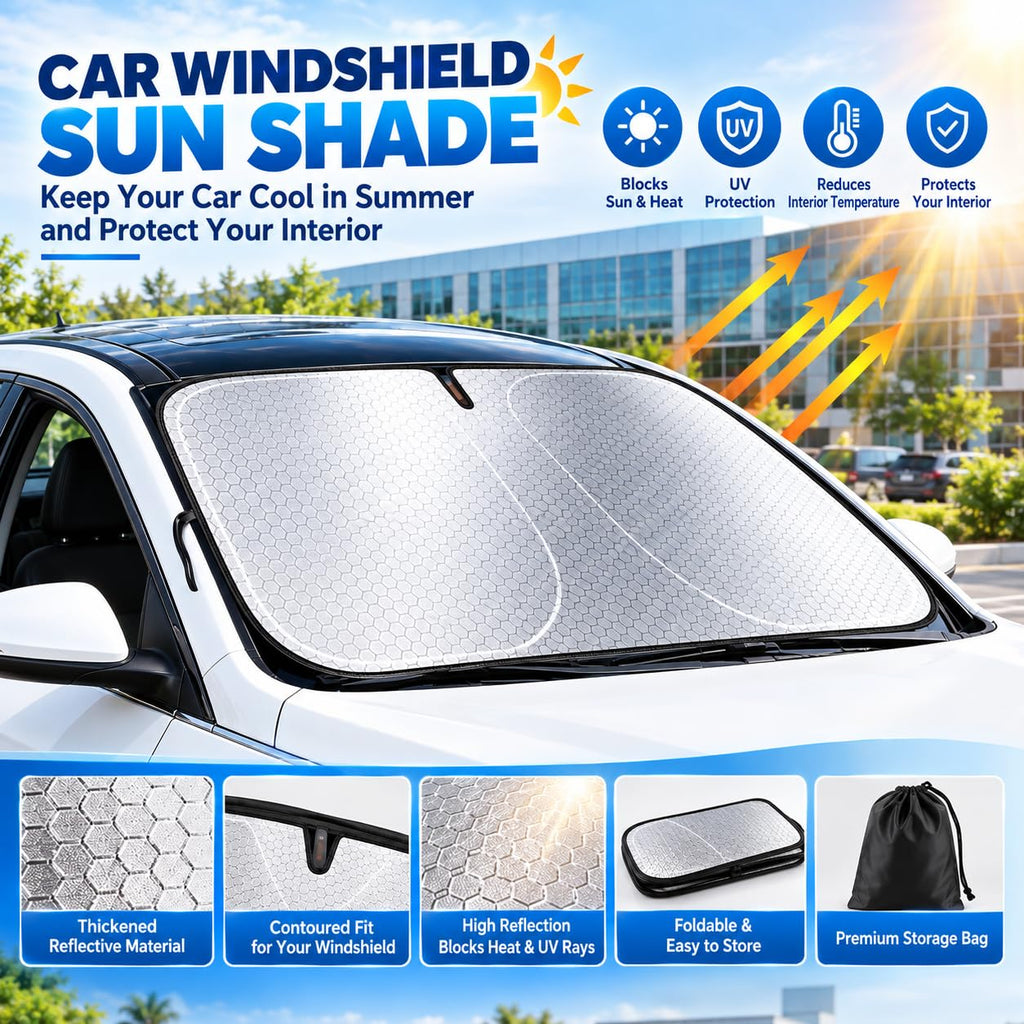 Car Windshield Sun Shade Graphene UV Protection Q95169