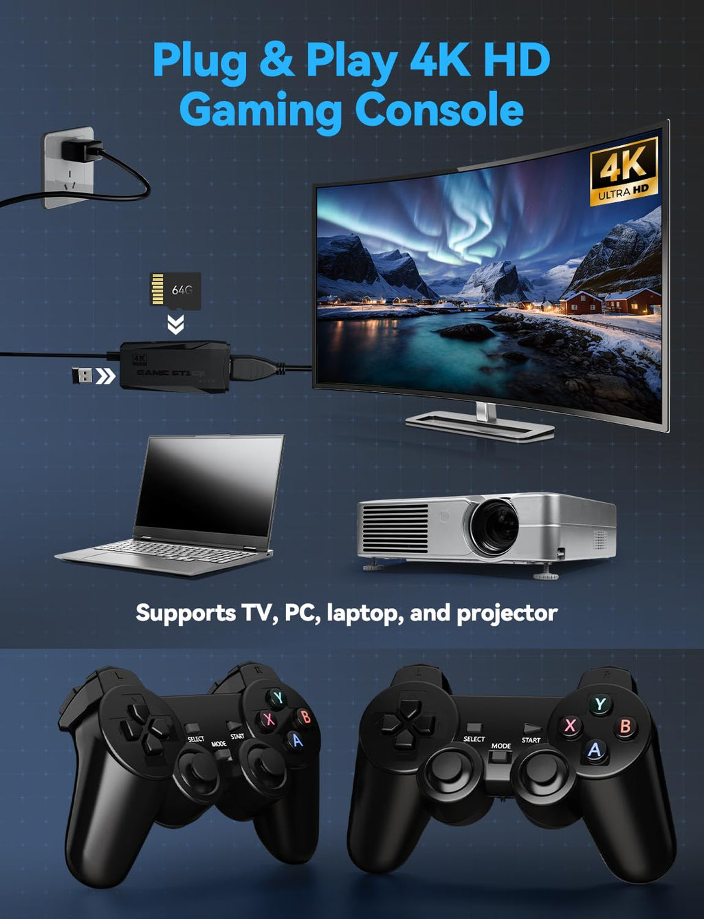 4K HDMI Retro Gaming Console Z4683