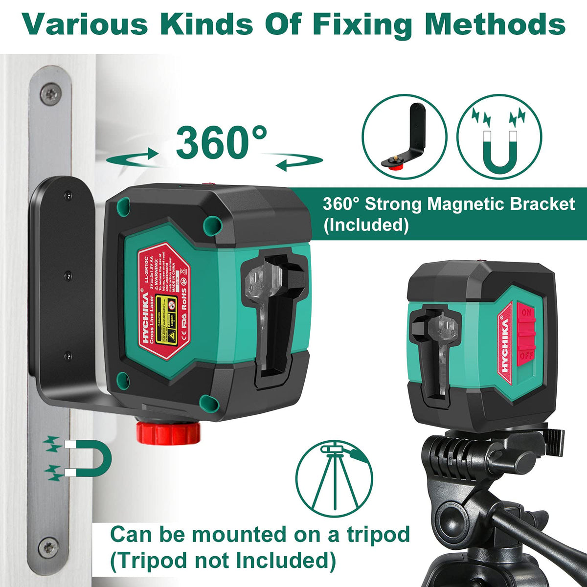Self-Leveling Cross Line Laser Level with Magnetic Bracket S29628