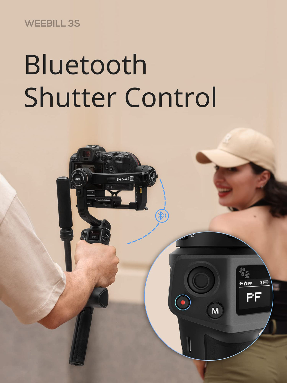 3KG Payload Gimbal Stabilizer with Fill Light L269116
