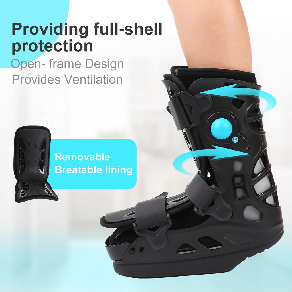 Inflatable Walker Fracture Boot Medical Short Air Cam Walker Brace Small N7508