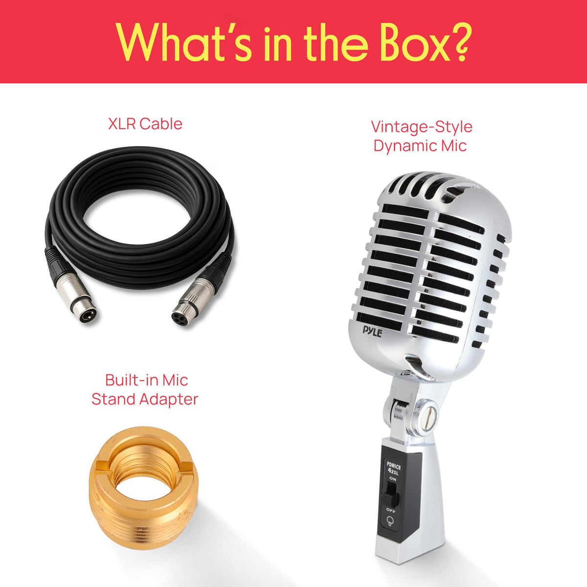 Classic Retro Dynamic Vocal Microphone U9109