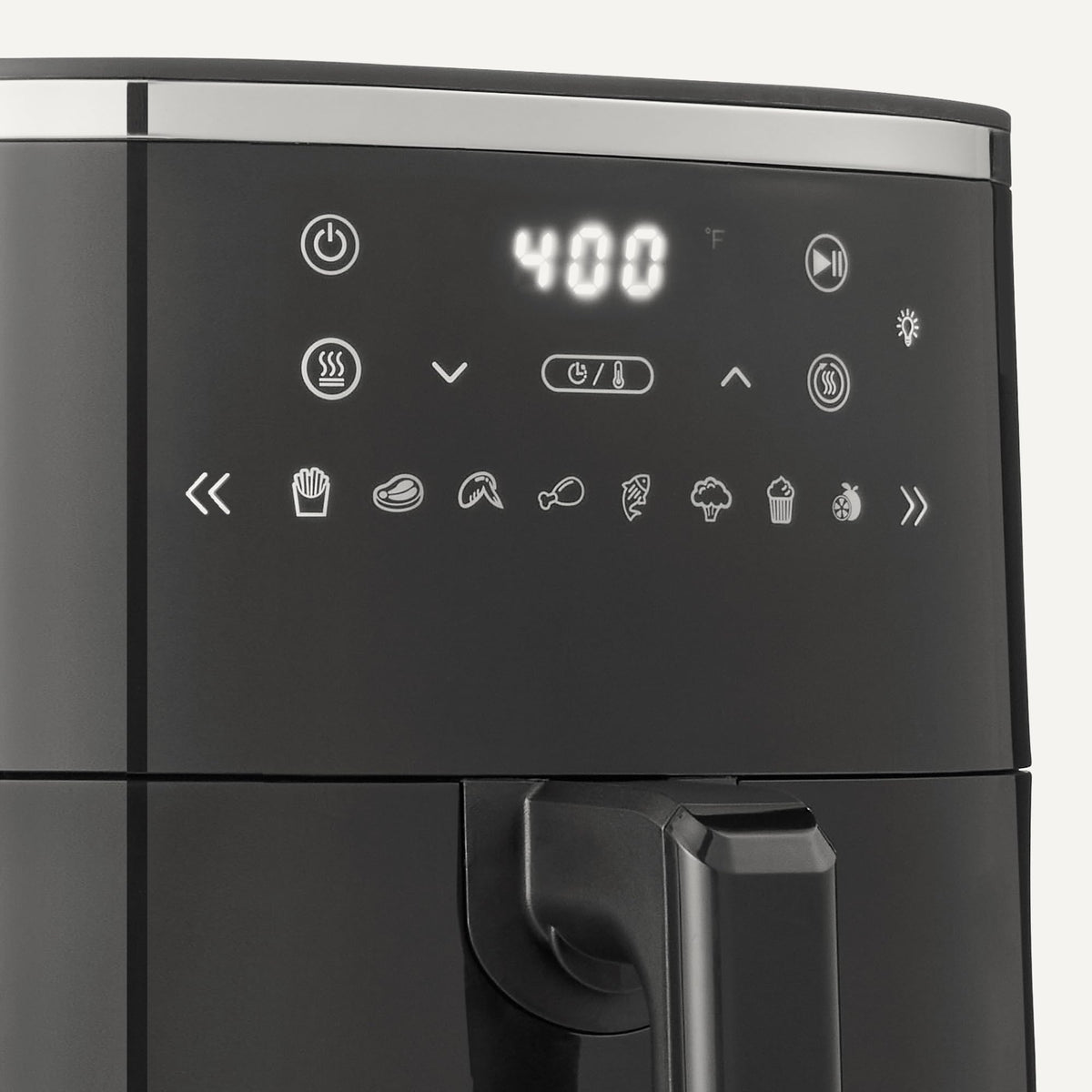 6-Quart Digital Air Fryer with Easy View Window, Black J3585