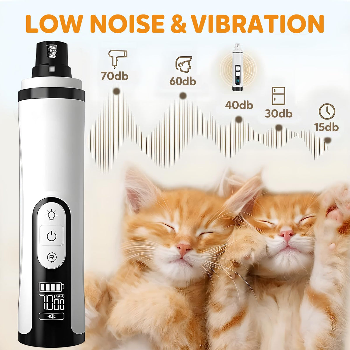 Rechargeable Portable Electric Pet Nail Grinder X614