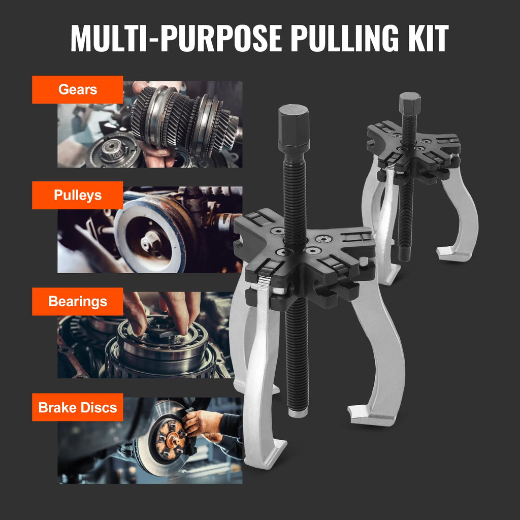3" and 7" 3 Jaw Gear Puller Set X6890