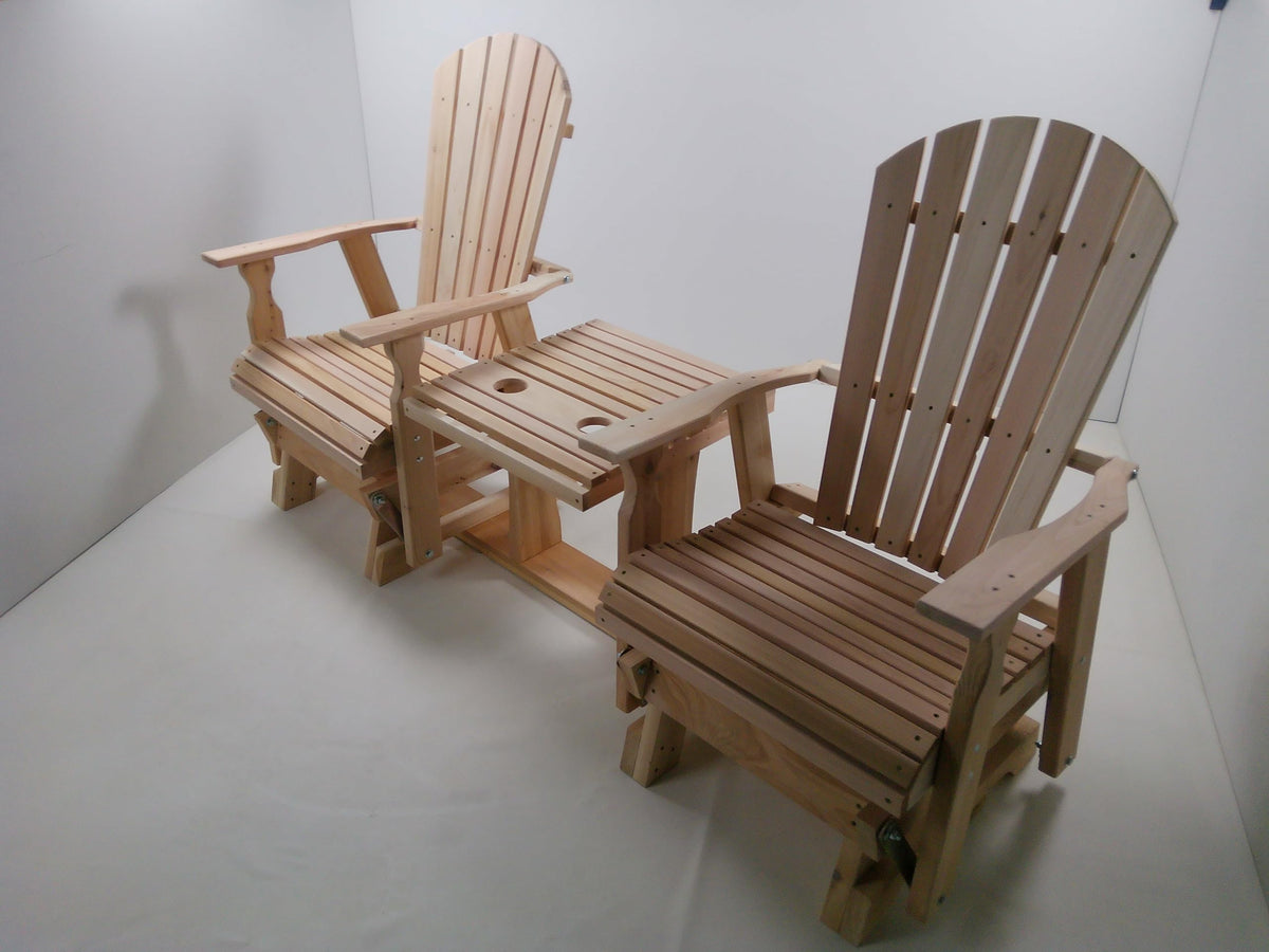 6 Foot Natural Cedar Settee Glider N338