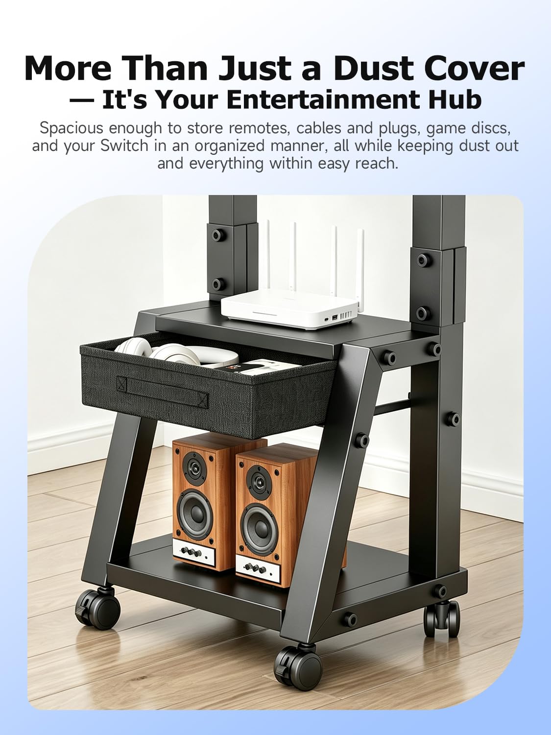 Mobile TV Cart with Storage Drawer for 32-75 inch TVs E229513