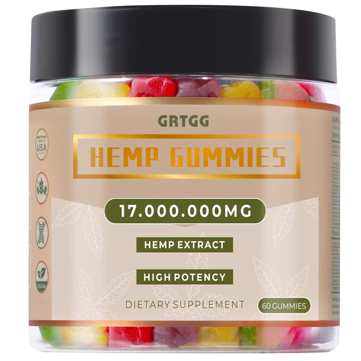 Assorted Fruit Flavors Hemp Gummies X5358
