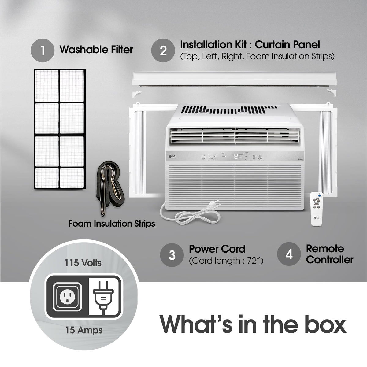 8000 BTU White Window Air Conditioner P329631