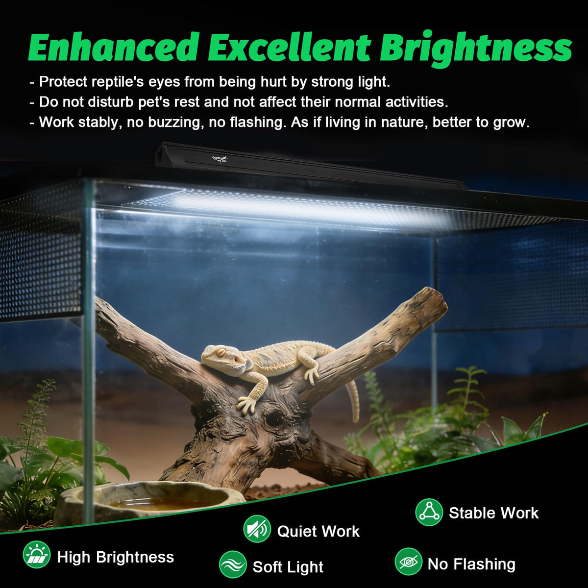 15W T8 UVB Reptile Light Fixture 18 Inch I264