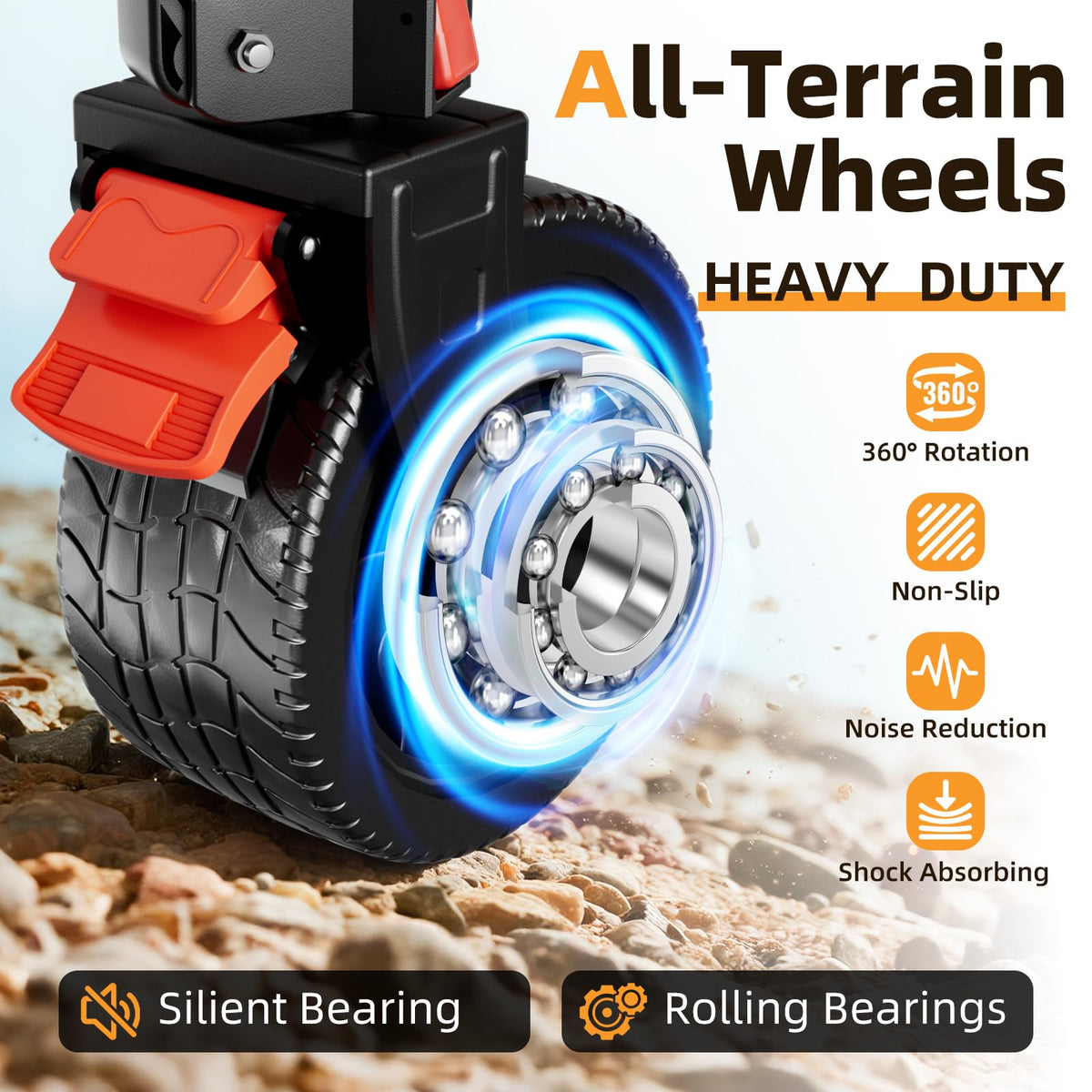 220L Collapsible Heavy Duty Folding Wagon Cart with All-Terrain Wheels Y5463