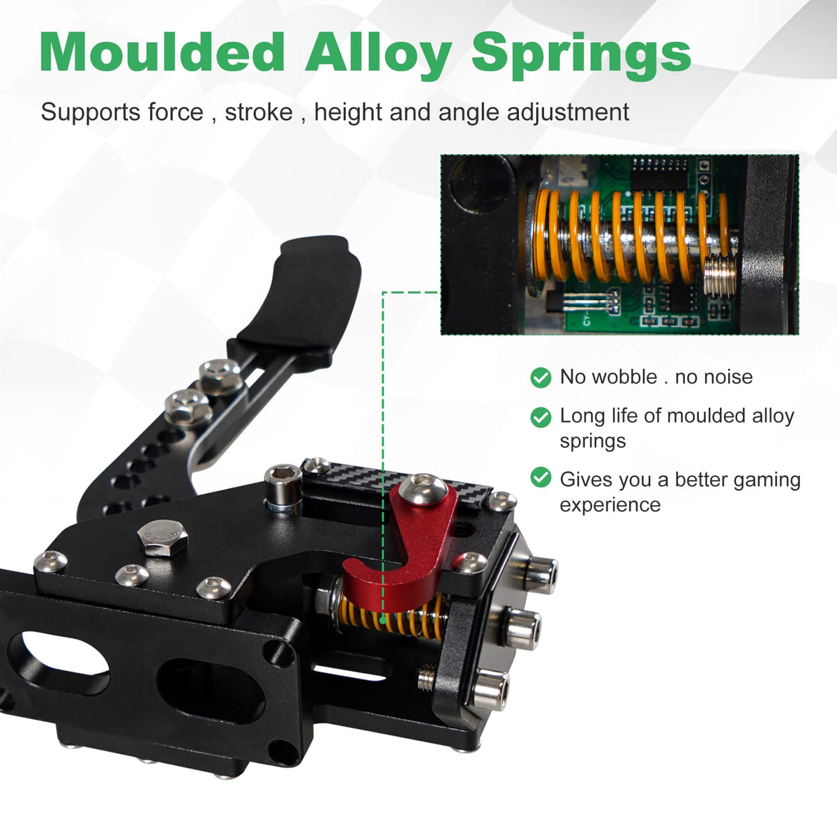 2-in-1 USB Handbrake with Hall Sensor and Clamp R71814