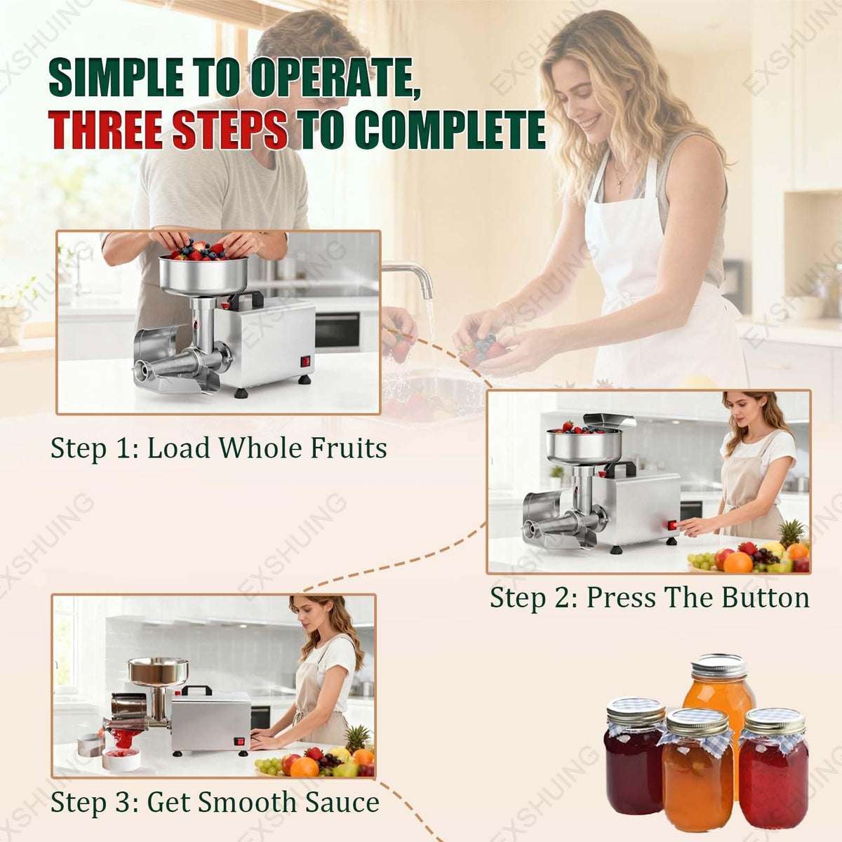 450w Electric Tomato Strainer With Automatic Pulp Separator I370