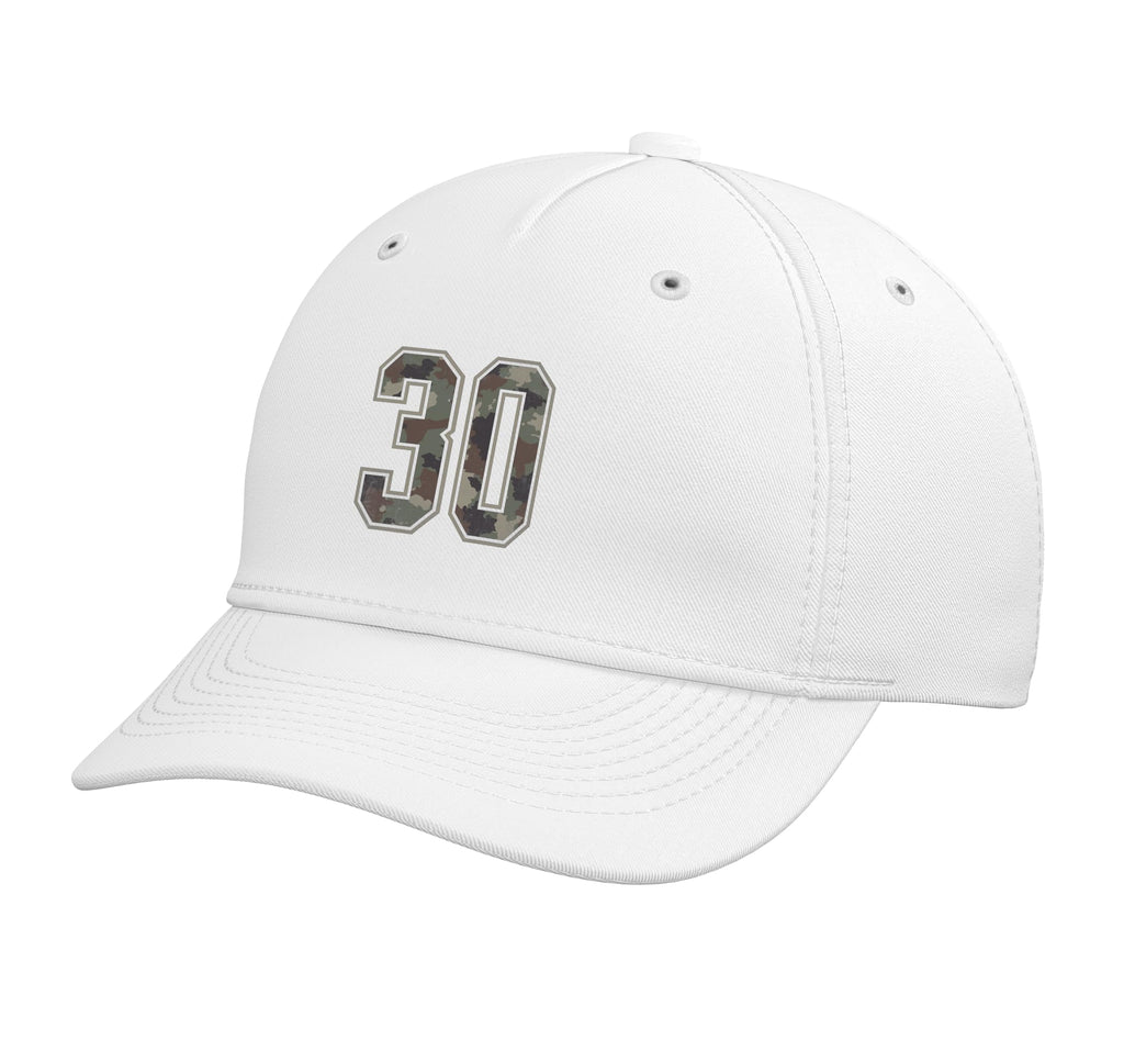Camouflage Number 30 Adjustable Baseball Hat P6893