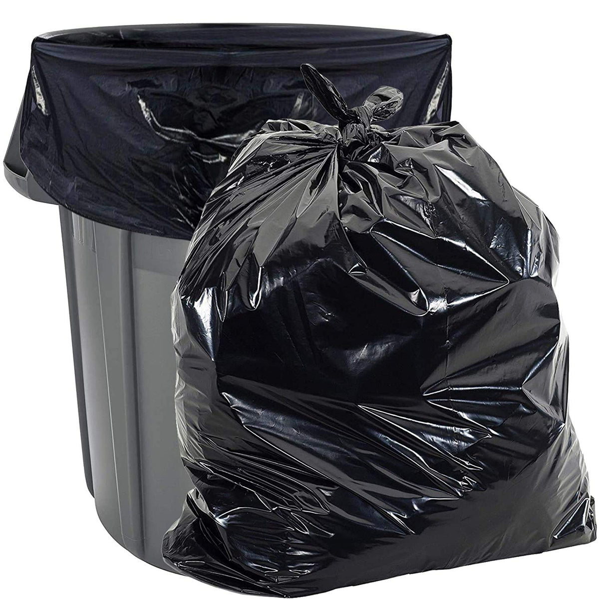 40-45 Gallon Black Heavy Duty Trash Bags W519