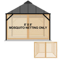 8x8 ft 4 Panel Gazebo Mosquito Netting A9683