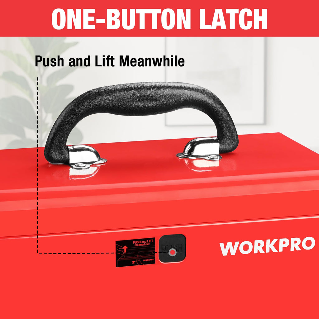 10.8" Mini Metal Tool Box with Removable Tray G390547