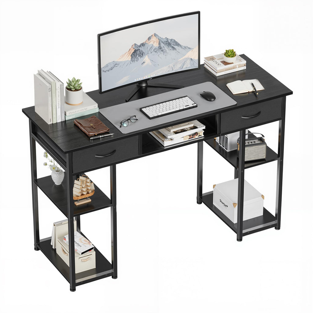 48 Inch Desk with Fabric Drawers D914592