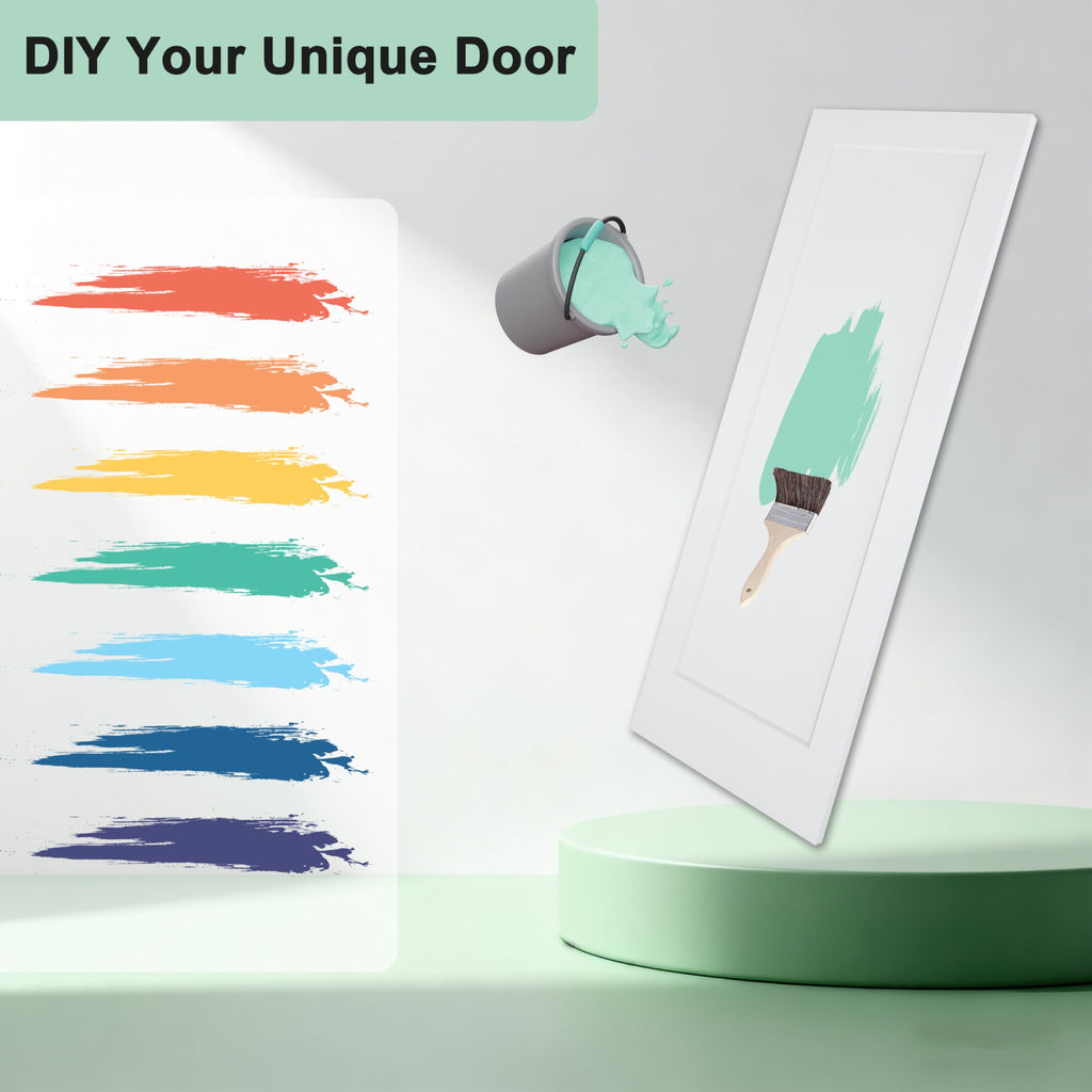 24"x80" 1-Panel Shaker Style White Primed Hollow Core Interior Door Slab F609