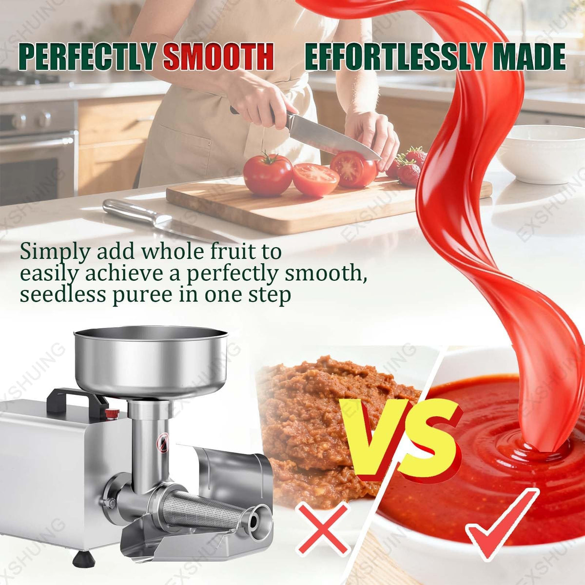 450w Electric Tomato Strainer With Automatic Pulp Separator I370