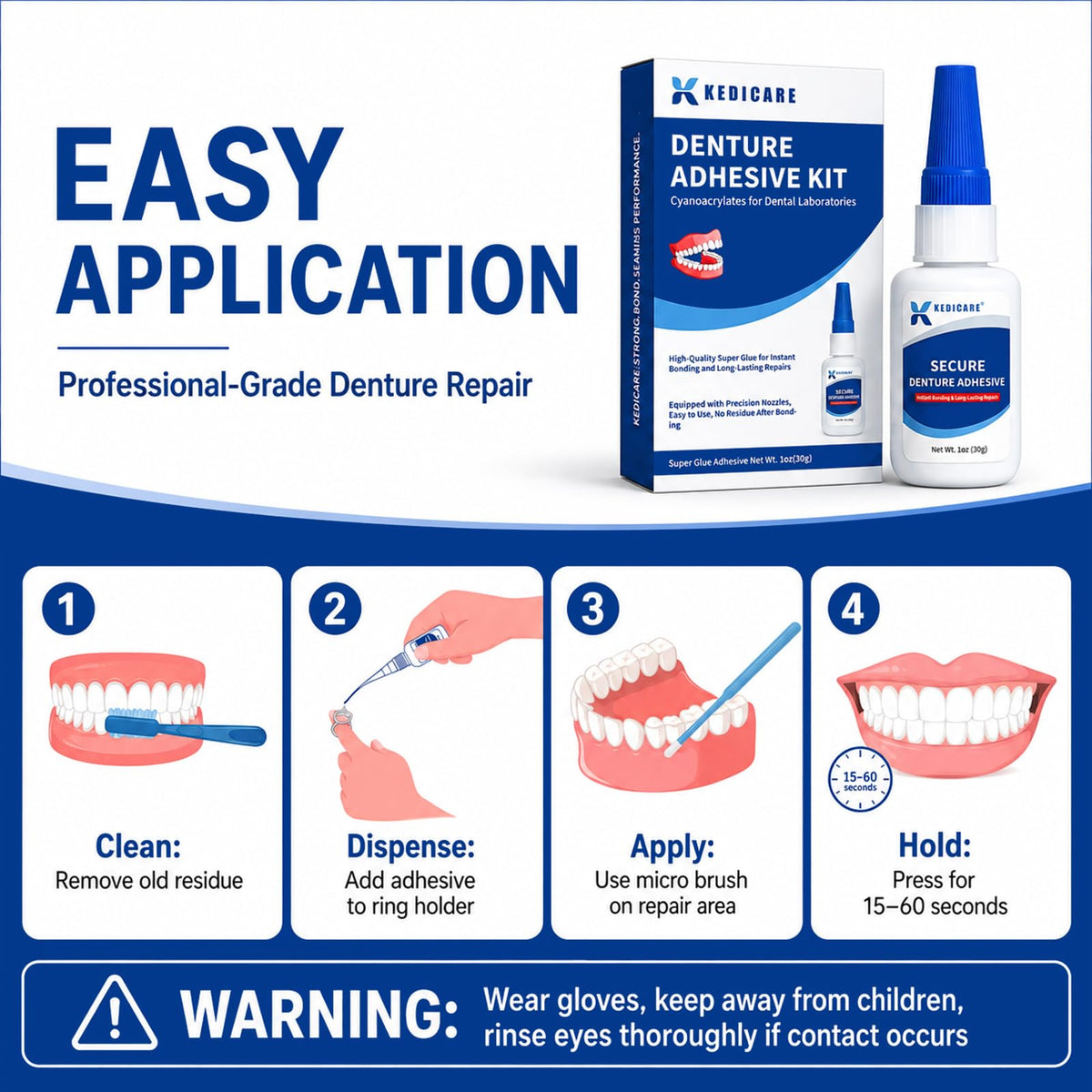 Denture Adhesive Kit 1oz N662