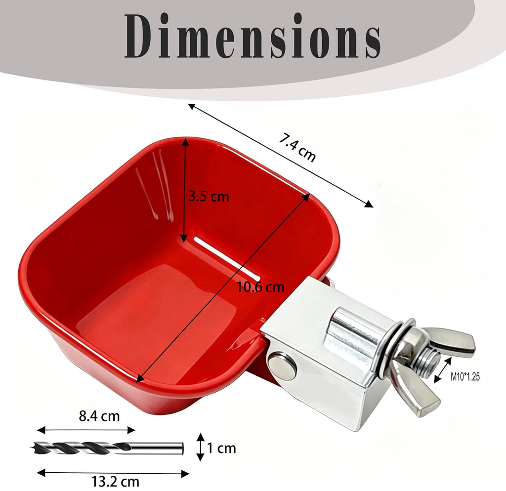 Aluminum Alloy Chicken Waterer Feeder J506985