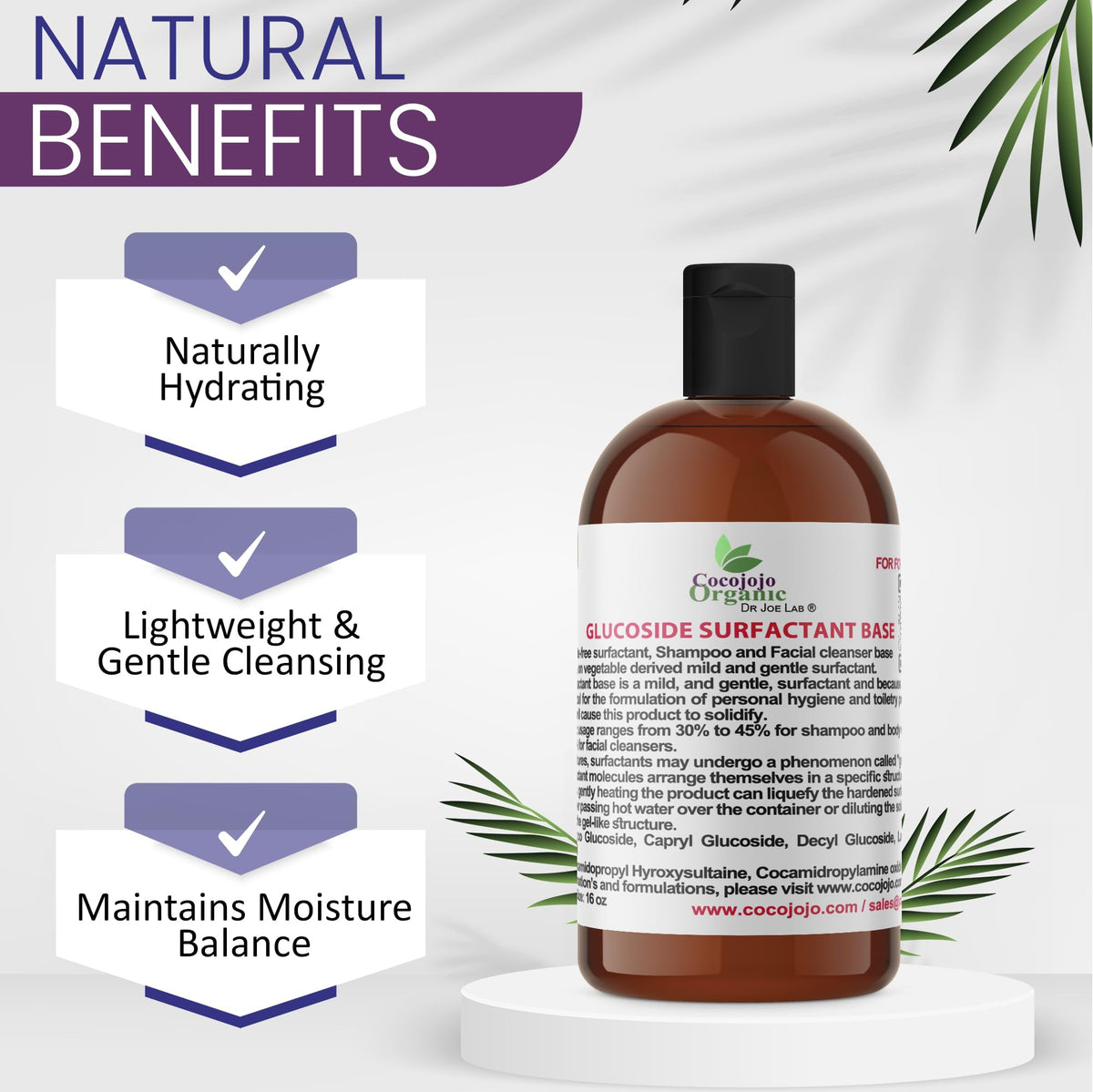 Lauryl Glucoside Natural Surfactant 16 Oz A8875