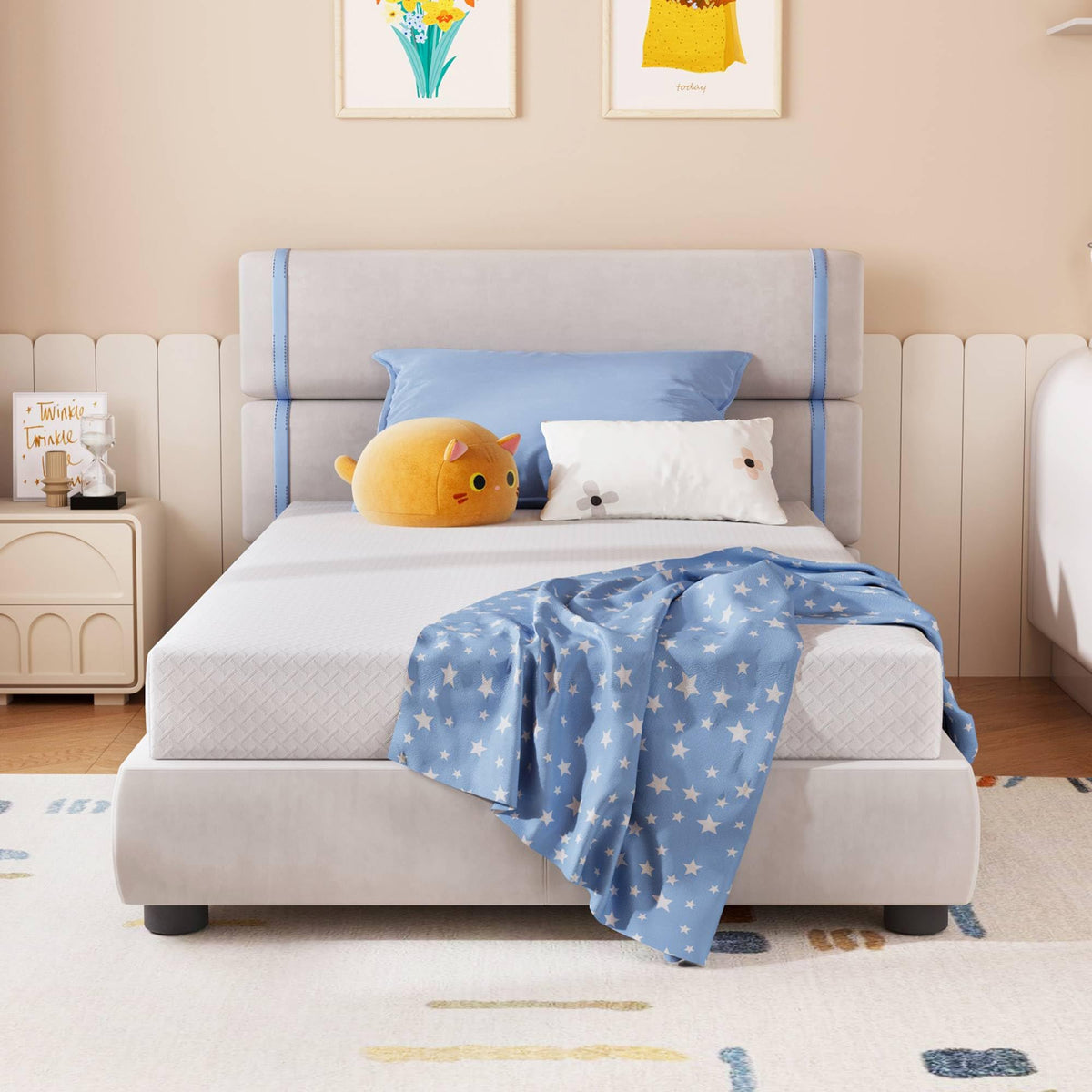 Full Size 5 Inch Green Tea Memory Foam Mattress Q7396
