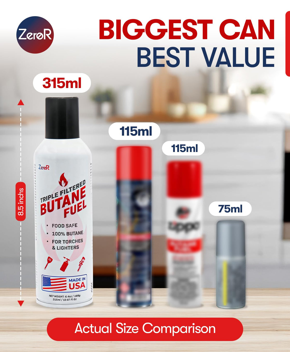 Butane Fuel Refill 10.67 fl oz 12 Cans U8854