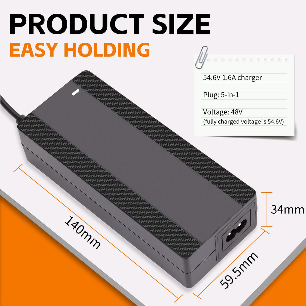 54.6V 1.6A Electric Scooter Charger for 48V Lithium Battery L6245