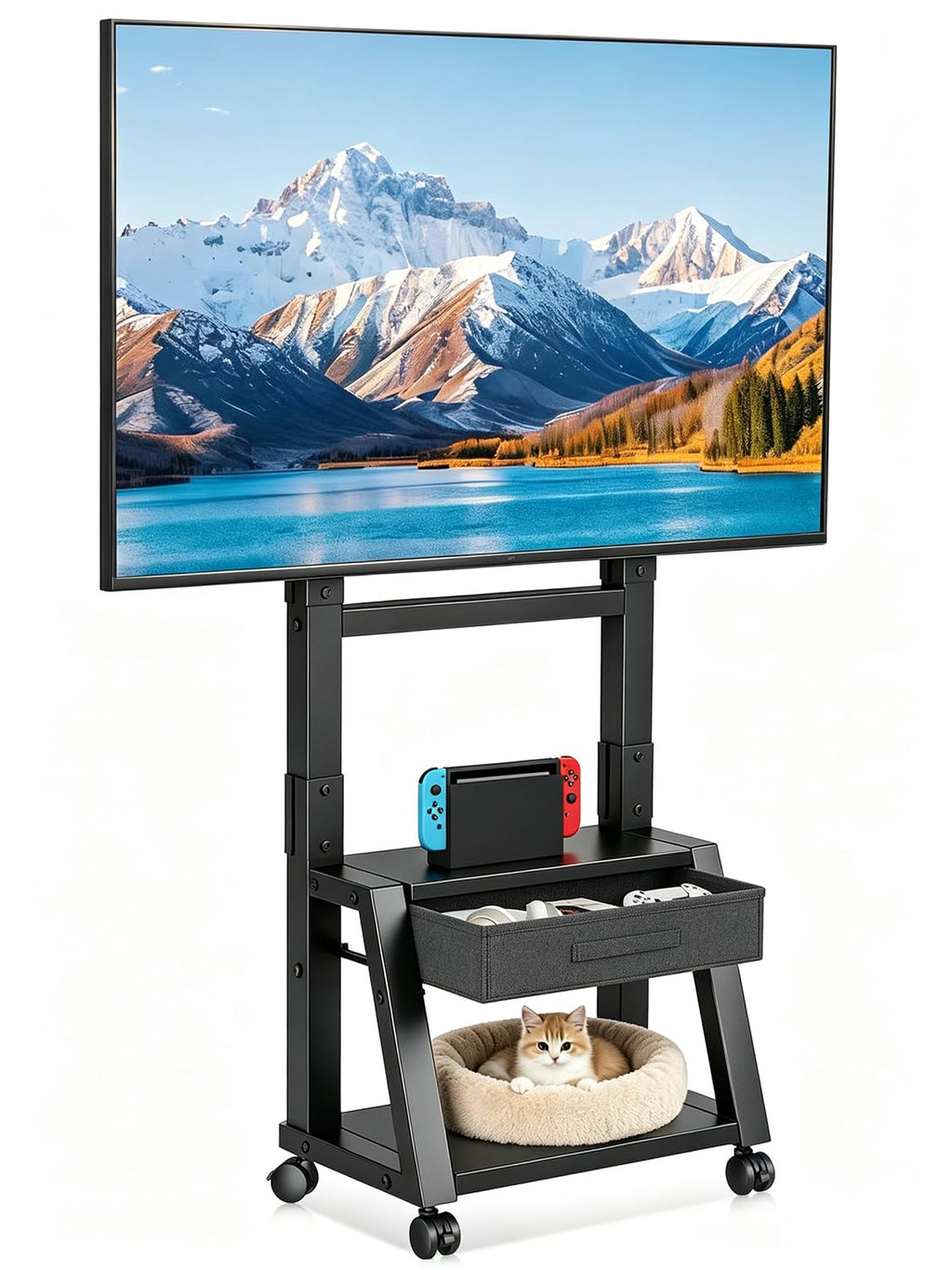 Mobile TV Cart with Storage Drawer for 32-75 inch TVs E229513