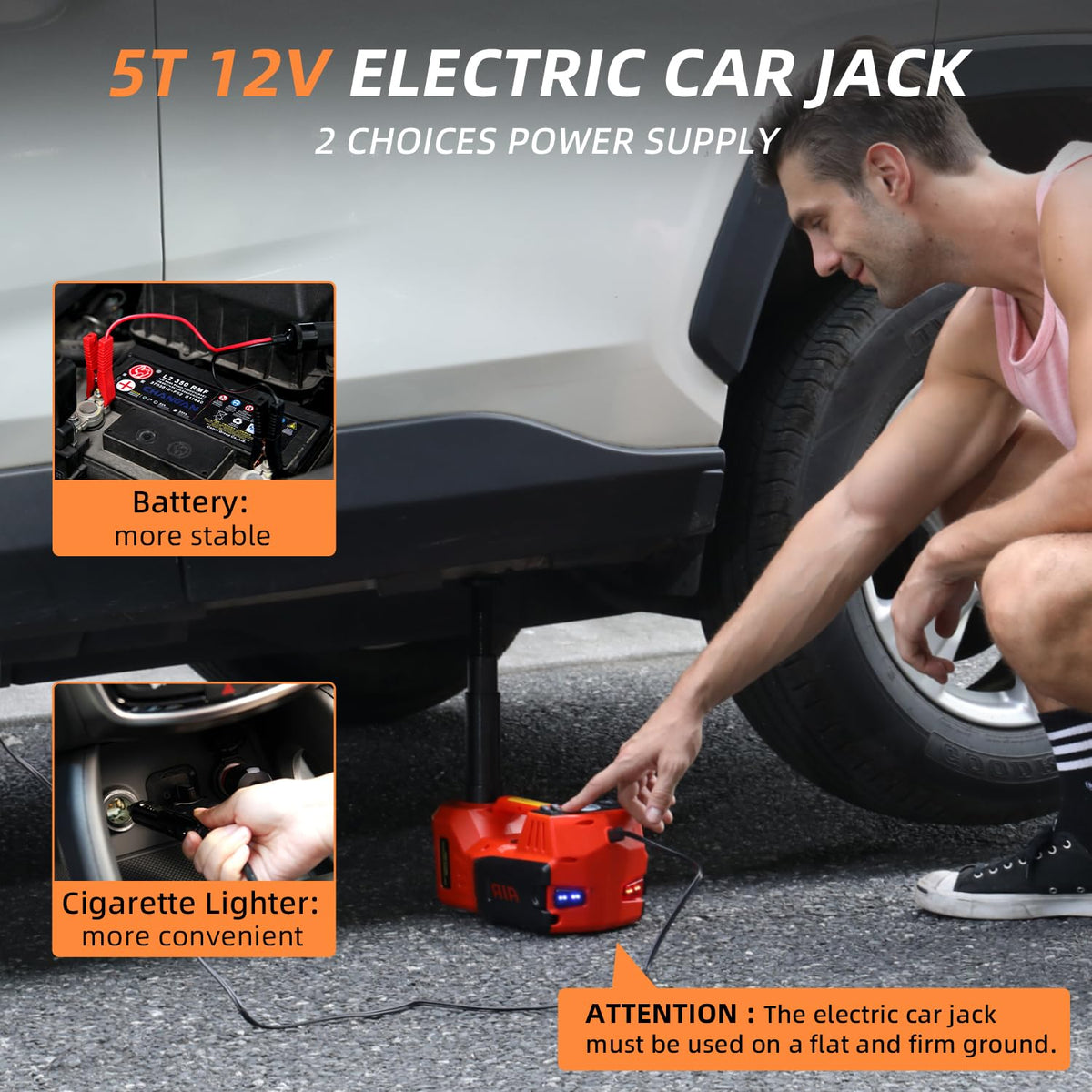 5 Ton 12V Electric Car Jack Kit F228749