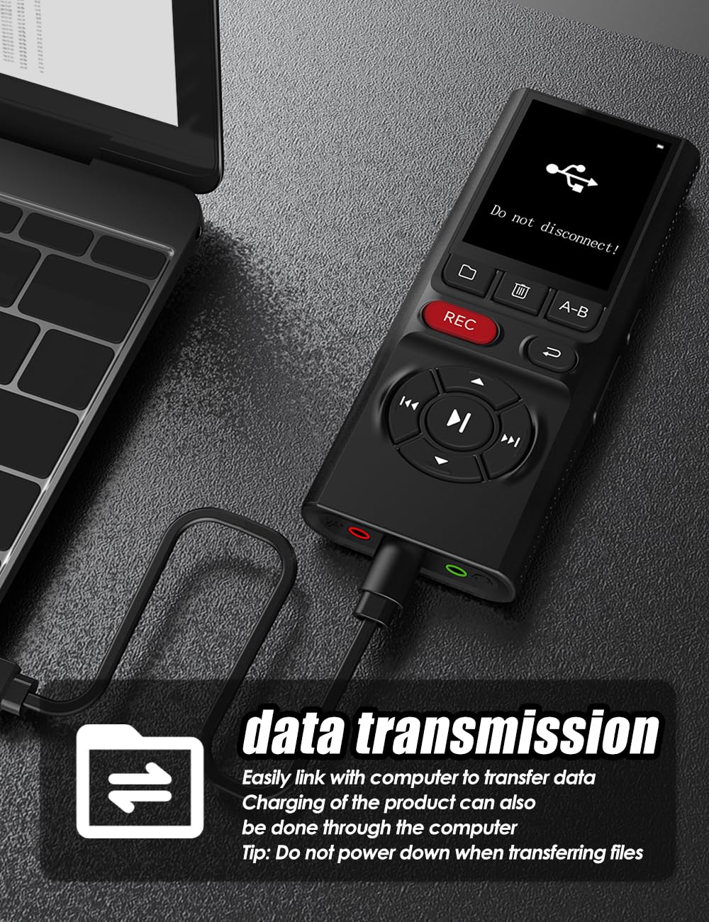 64GB Digital Voice Recorder with Playback USB O29504