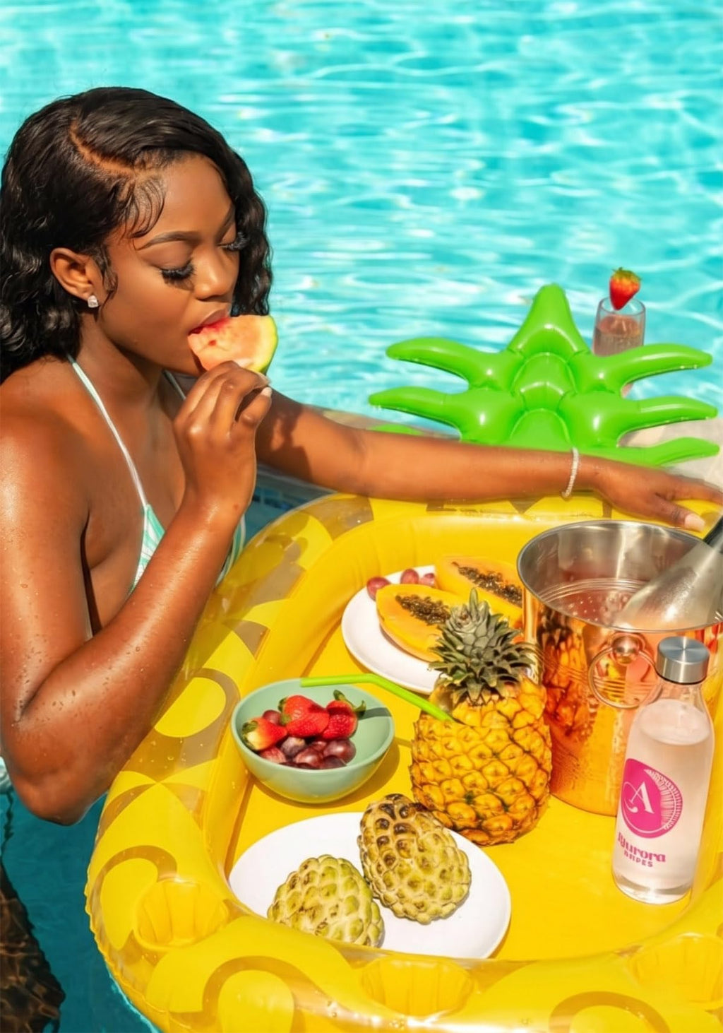 Inflatable Pineapple Drink Holder R753