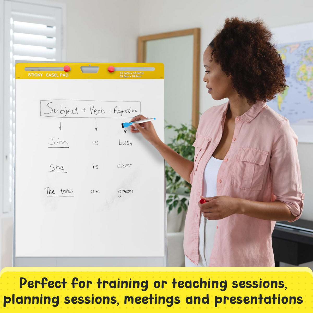 Thickened Sticky Easel Pad, 25 x 30 In, 20 Sheets/pad X522175