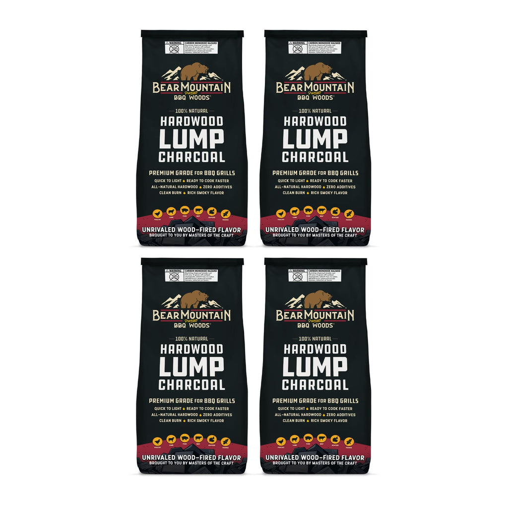 4 Pack Hardwood Lump Charcoal 16 Pounds X3191
