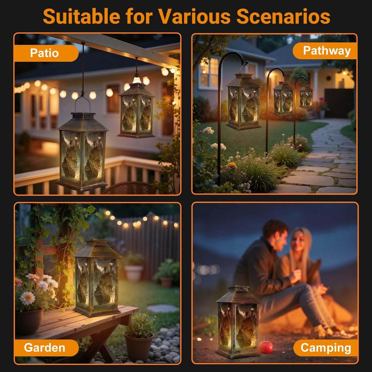 Waterproof Solar Powered Hanging Lantern V765999