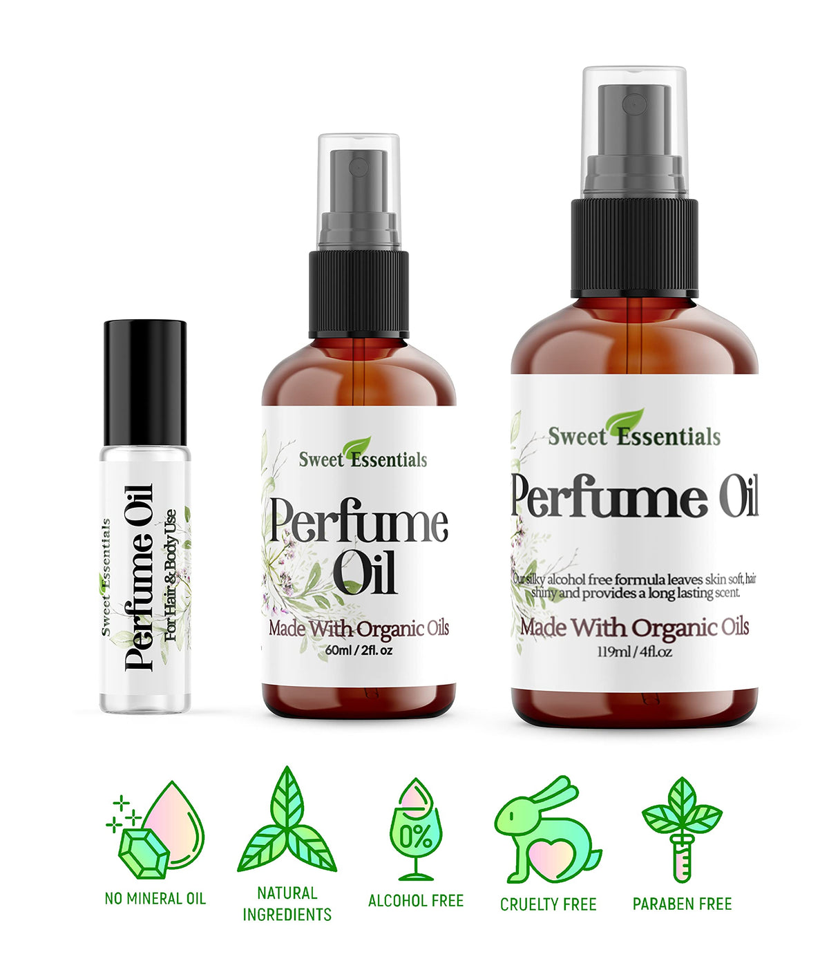 Vanilla Fragrance Oil Hair & Body Spray 4oz F45300