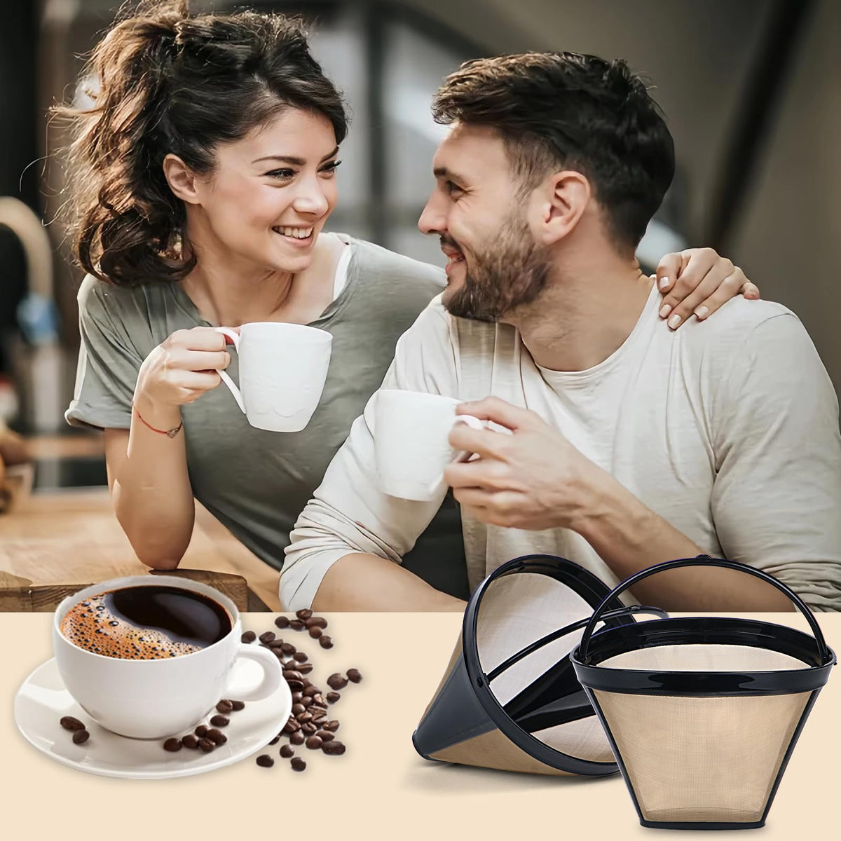 Reusable Cone Coffee Filter E945